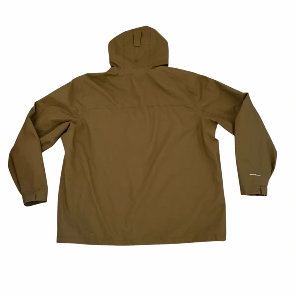Eddie Bauer Mens Mountain Town Jacket Weatheredge Khaki Green Hooded Waterproof